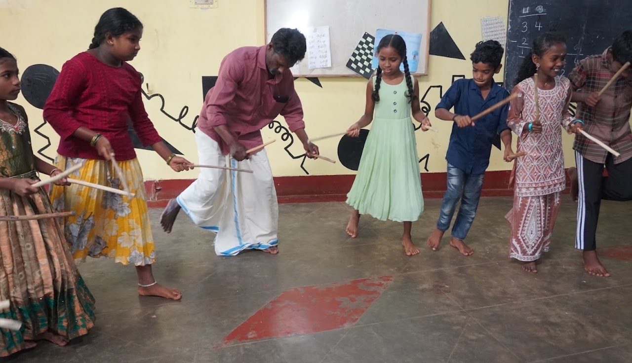 Children and youth dancing together