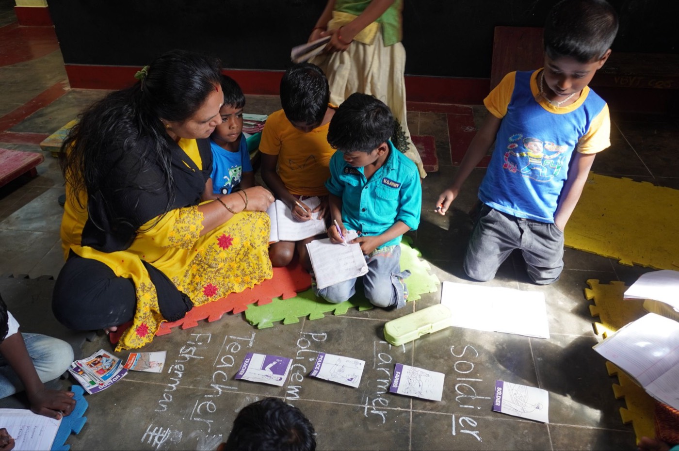 Children and daily life at Vidyodaya, Gudalur